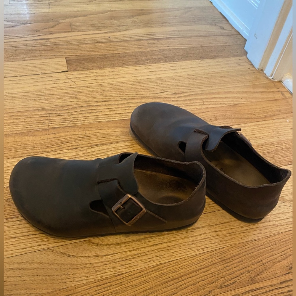 Birkenstock London 41 Habana Brown Oiled Leather NWOB